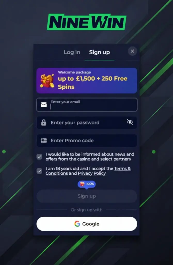 Ninewin casino login in United Kingdom